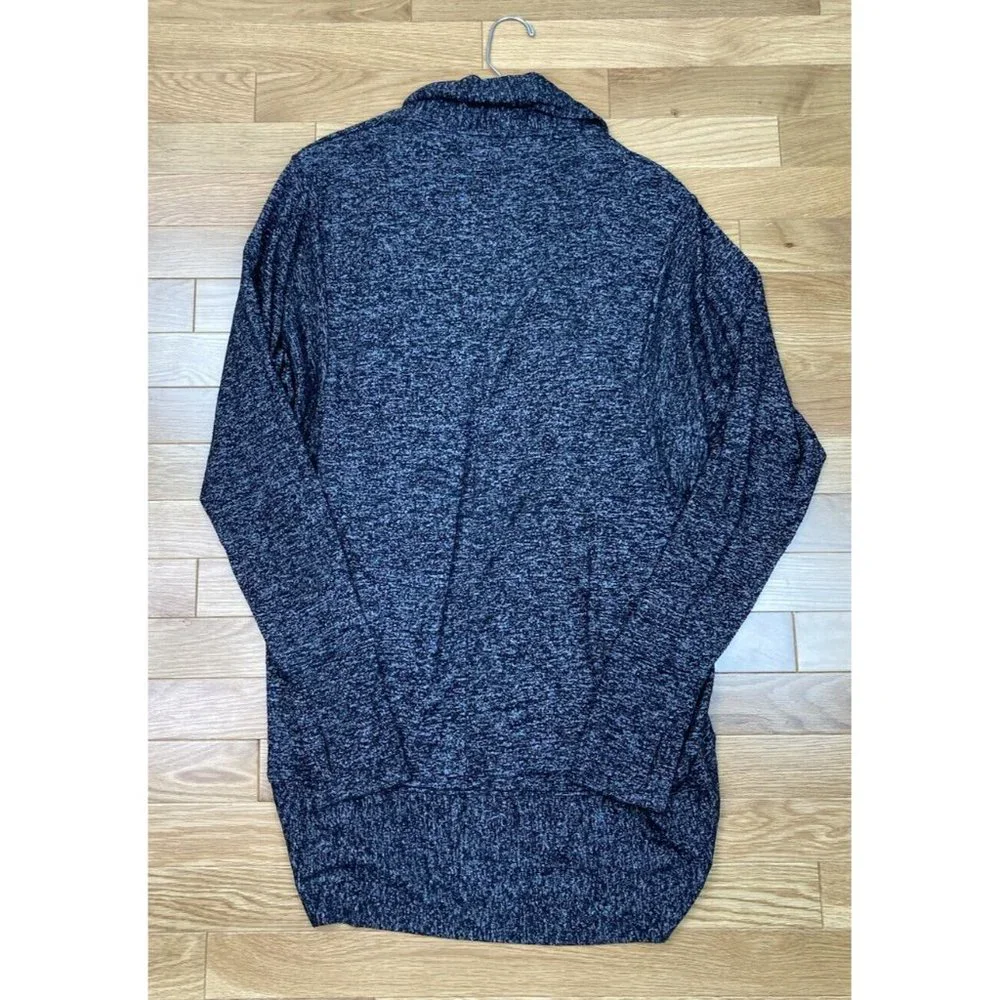 *Athleta Dark Marl Pose Wrap Cardigan Womens X-Small Black Long Sleeve Soft - Picture 4 of 7